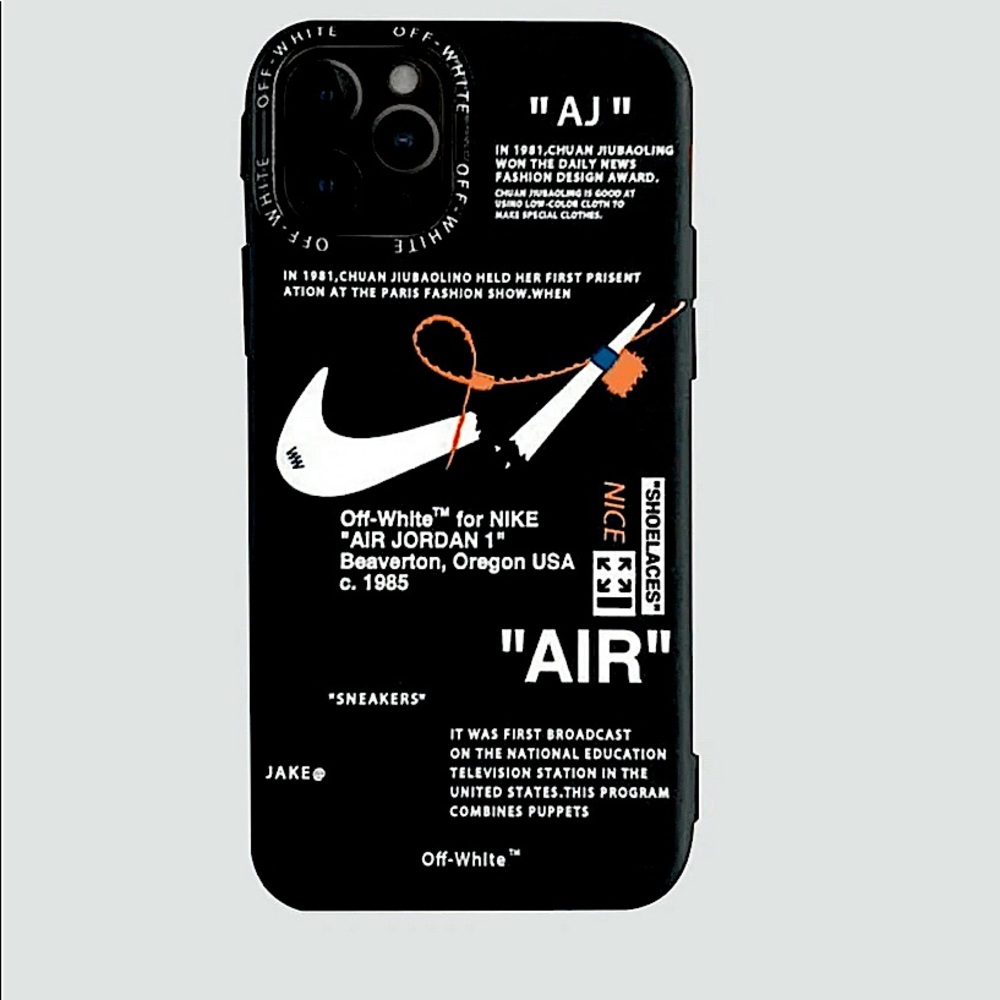 IPhone Black and white off-white case for iPhone 12/IPhone 13/IPhone XR/iPhone 8